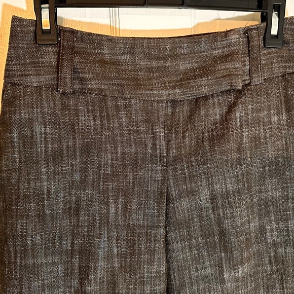 Linen Look Wide Leg Heavy Cotton Trousers Preppy Academia Office - Picture 2 of 14